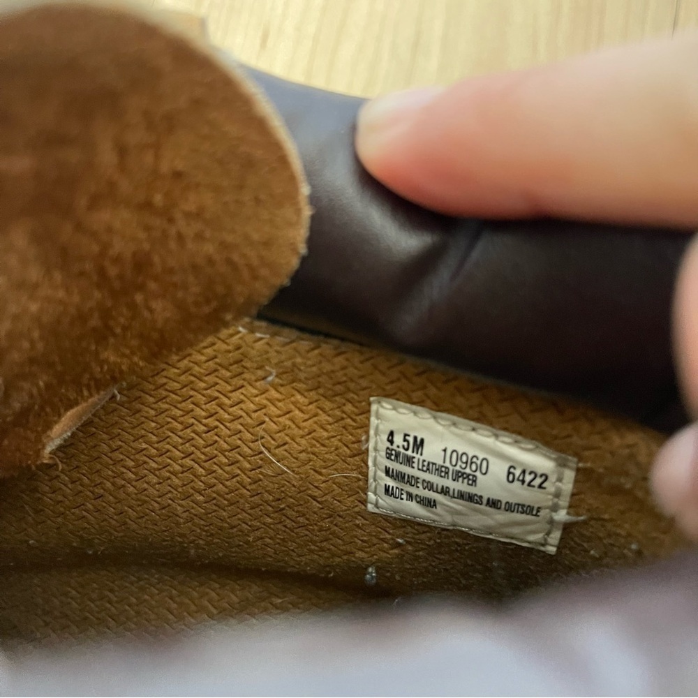 Timberland Kids Tan and Brown Boots Vintage 90’s Leather - Picture 9 of 10
